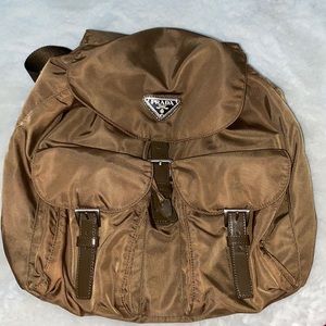 Vintage brown Prada backpack